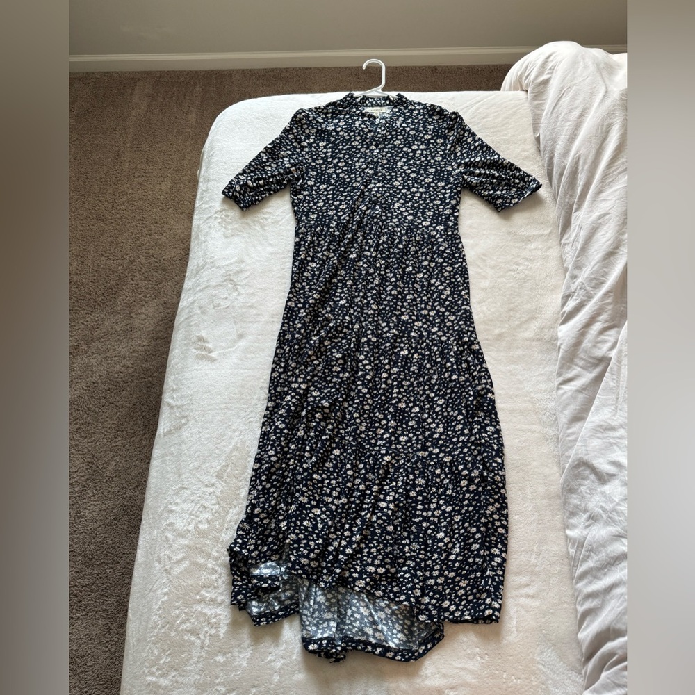 Max Studio Floral Navy Dress